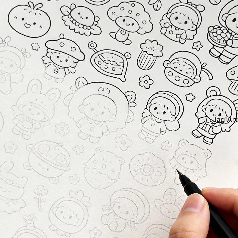 불안 해소를 위한 손 그림책, 복사선화앨범, 공룡/괴물 - Food Snacks Coloring Book 리뷰 및 가격